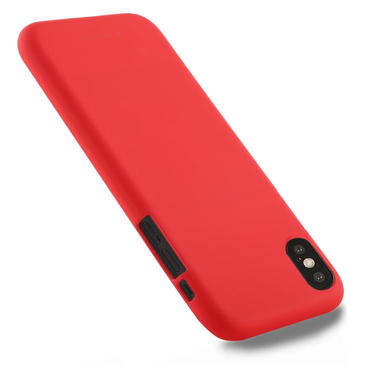 For iPhone XS Max GOOSPERY SOFT FEELING Liquid TPU Drop-proof Soft Protective Case