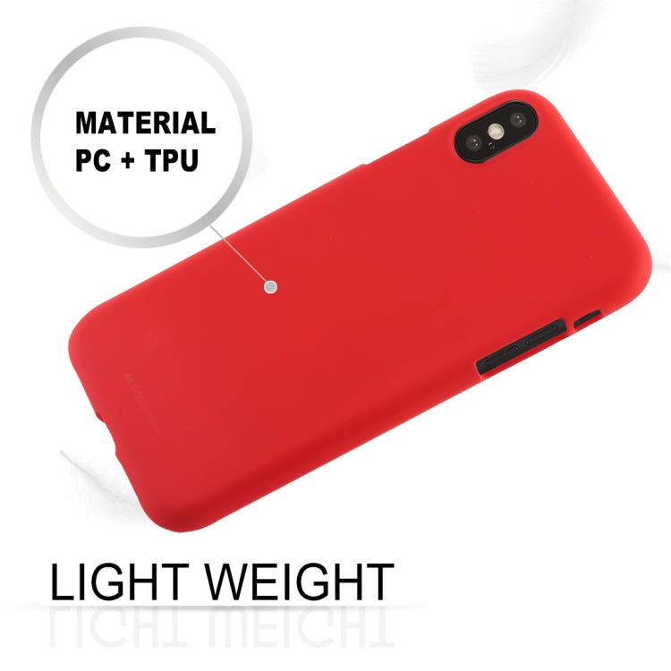 For iPhone XS Max GOOSPERY SOFT FEELING Liquid TPU Drop-proof Soft Protective Case