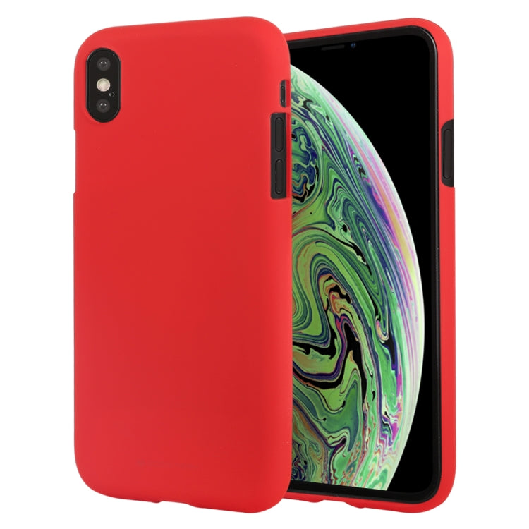 For iPhone XS Max GOOSPERY SOFT FEELING Liquid TPU Drop-proof Soft Protective Case