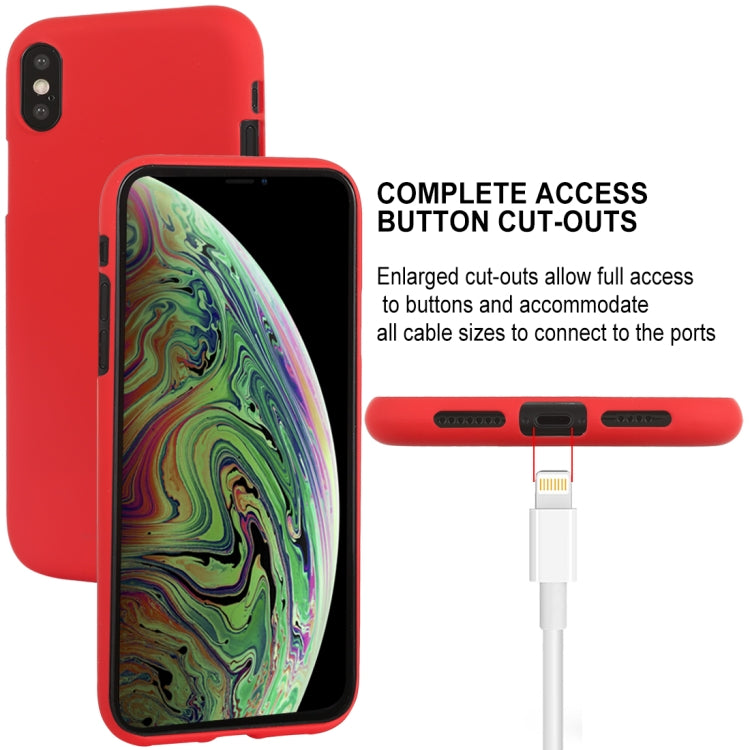 For iPhone XS Max GOOSPERY SOFT FEELING Liquid TPU Drop-proof Soft Protective Case