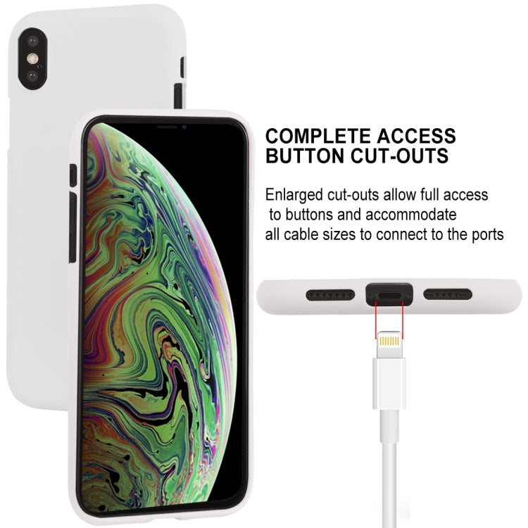 For iPhone XS Max GOOSPERY SOFT FEELING Liquid TPU Drop-proof Soft Protective Case