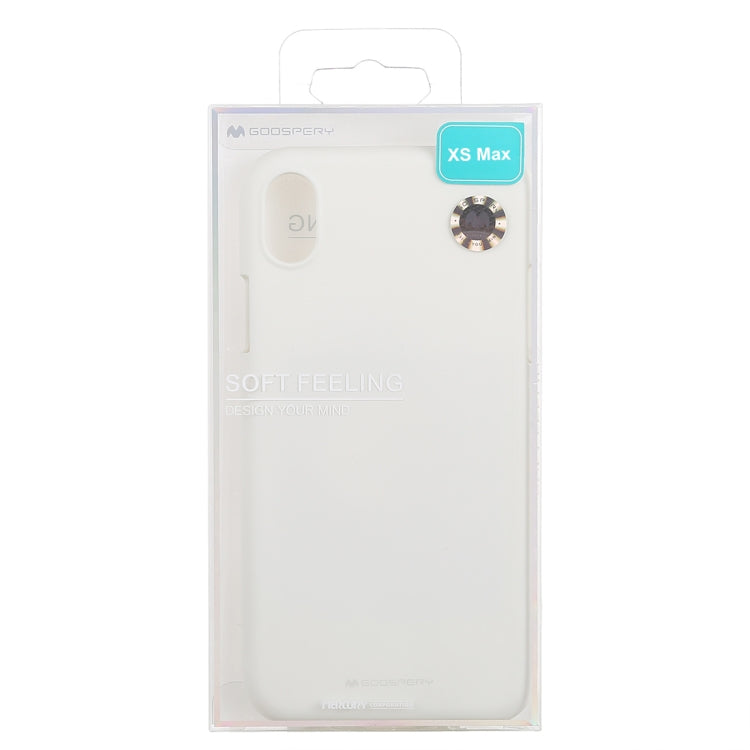 For iPhone XS Max GOOSPERY SOFT FEELING Liquid TPU Drop-proof Soft Protective Case