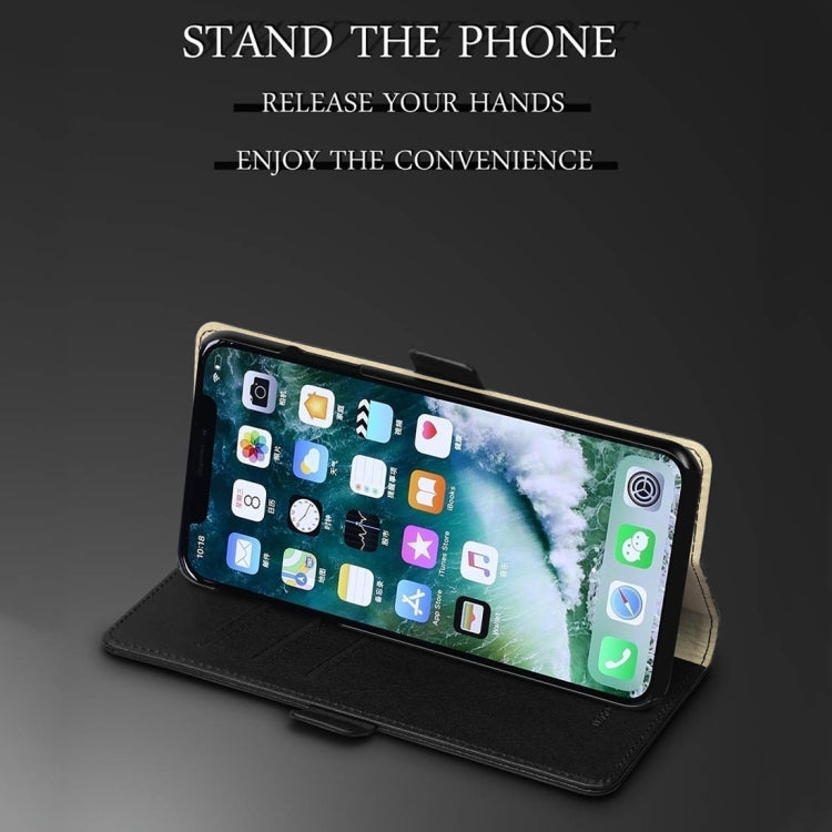 For iPhone XS Max DZGOGO MILO Series PC + PU Horizontal Flip Leather Case with Holder & Card Slot & Wallet