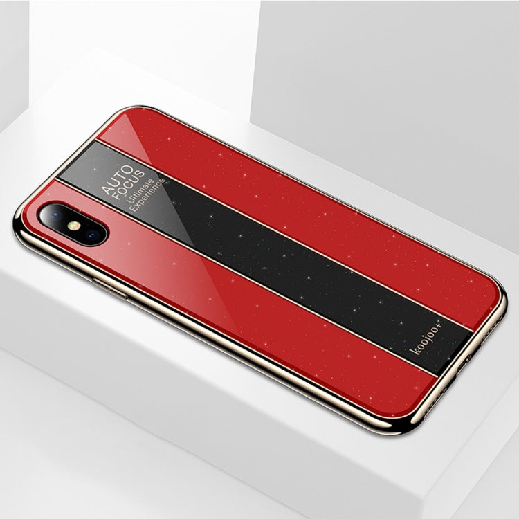 For iPhone XS Max Electroplated Mirror Glass Case