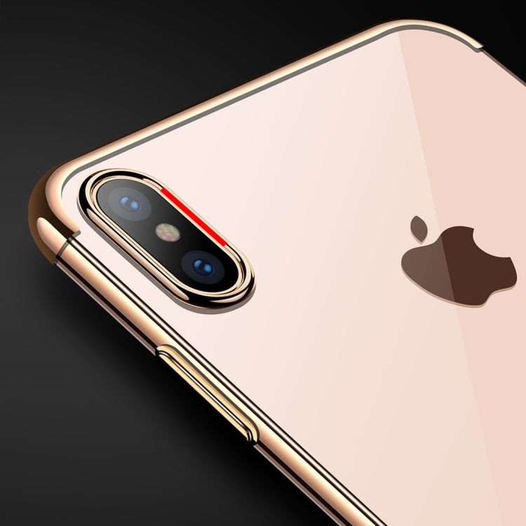 For iPhone XS Max CAFELE Ultra-thin Electroplating Soft TPU Shockproof Protective Case