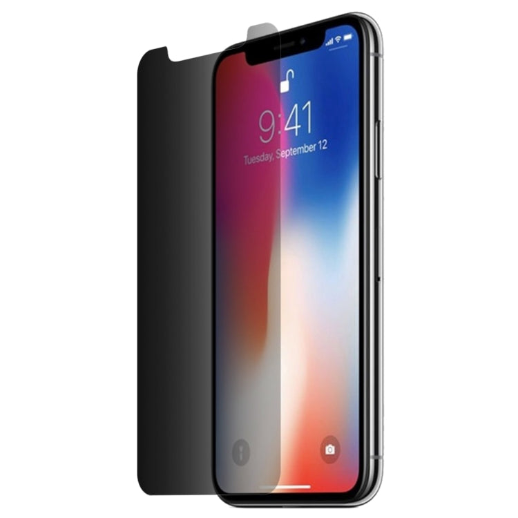 For iPhone 11 Pro Max / XS Max 0.26mm 9H 3D Non-full Screen Highly Transparent Privacy Anti-glare Tempered Glass Film