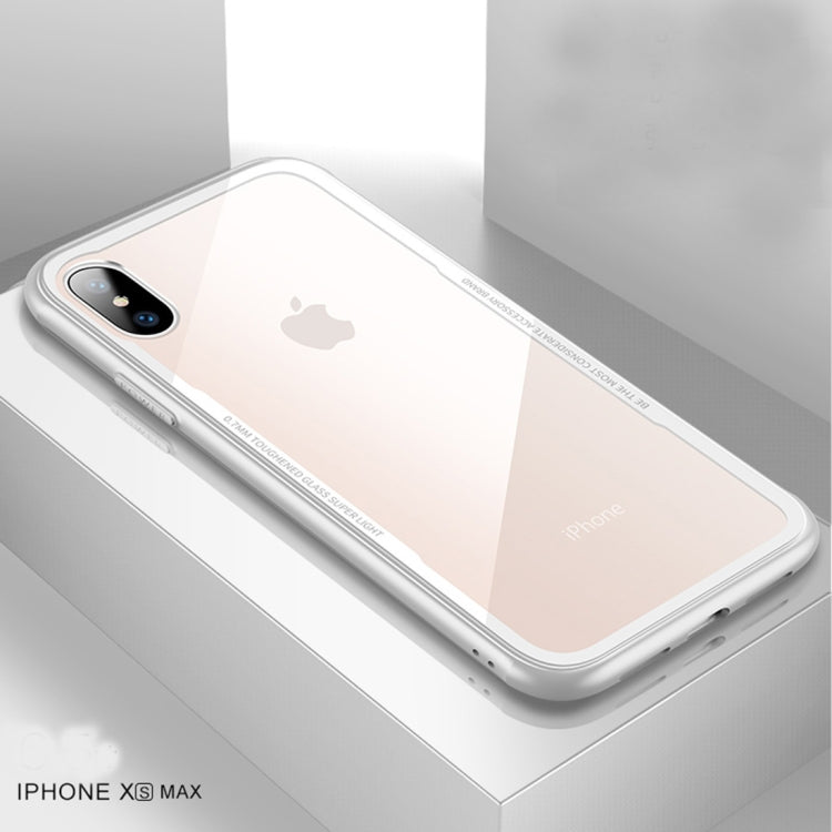 For iPhone XS Max CAFELE TPU + Tempered Glass Rear Cover Shockproof Protective Case
