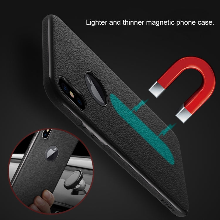 For iPhone XS Max SULADA Classic Series Magnetic Suction TPU Case
