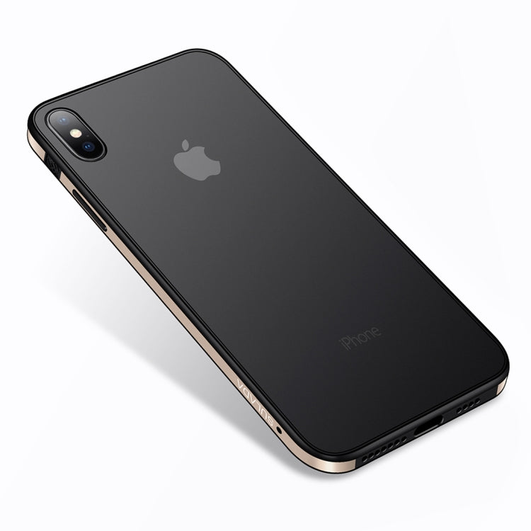 For iPhone XS Max SULADA Shockproof Aviation Aluminum Metal frame + TPU + Frosted Back Plate Case