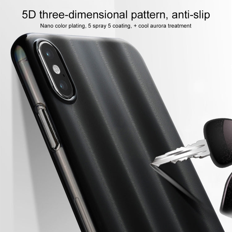 For iPhone XS Max SULADA Shockproof Nano Color Electroplating Auroral Treatment + PC Case