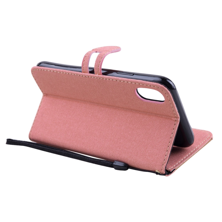 For iPhone XS Max Splicing Embossed Male Style Horizontal Flip Leather Case with Holder & Card Slots & Wallet & Lanyard