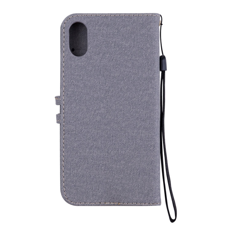 For iPhone XS Max Splicing Embossed Male Style Horizontal Flip Leather Case with Holder & Card Slots & Wallet & Lanyard