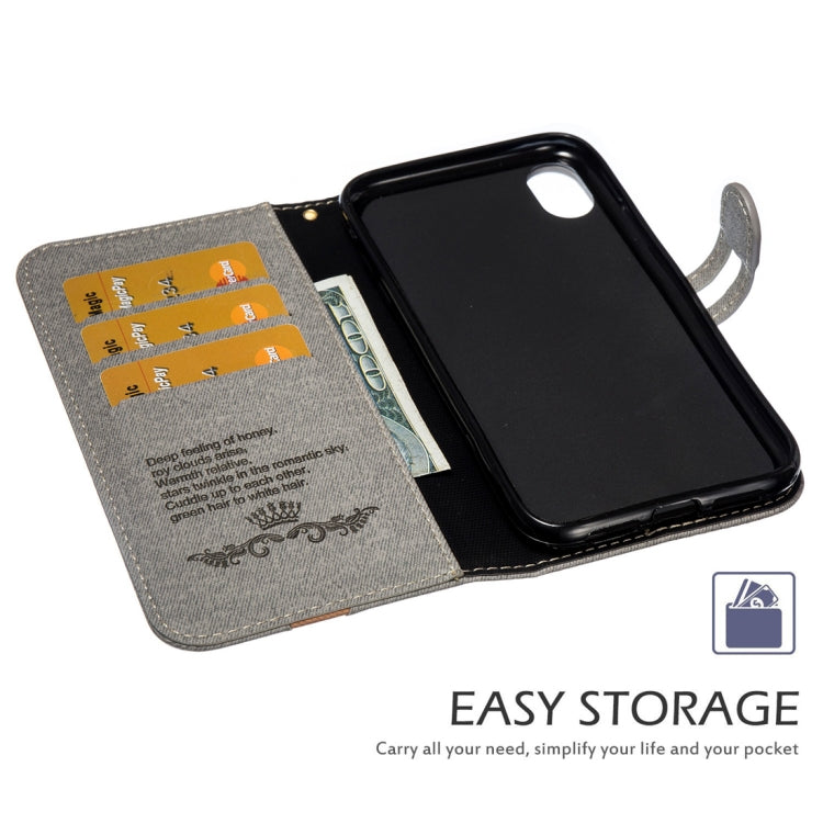 For iPhone XS Max Splicing Embossed Male Style Horizontal Flip Leather Case with Holder & Card Slots & Wallet & Lanyard