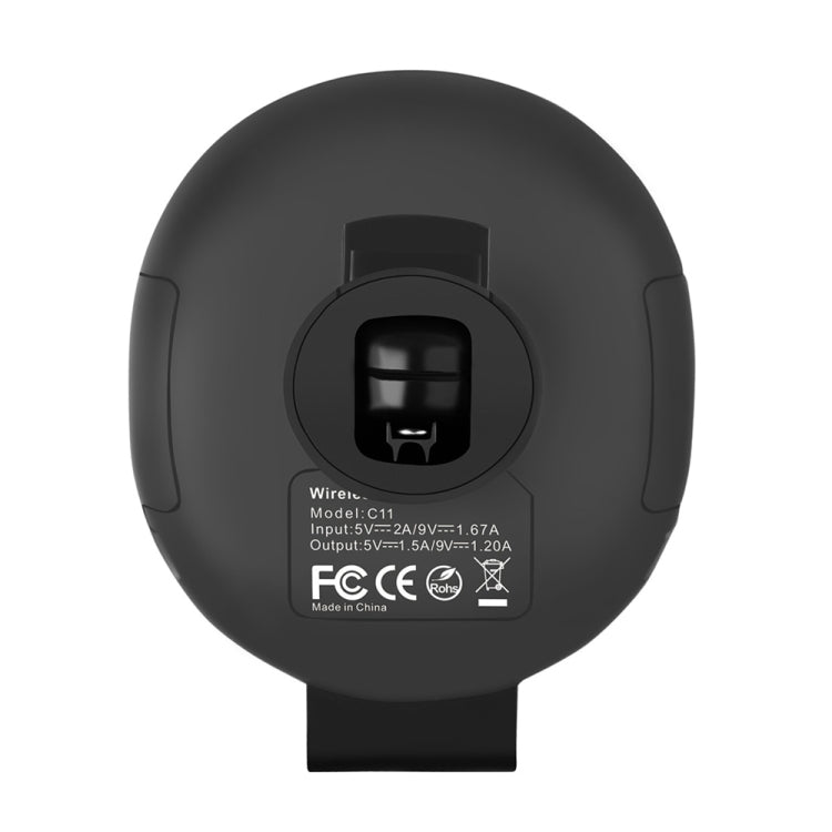 C11 Infrared Sensing Automatic Car Air Outlet Bracket Qi Standard Wireless Charger(Black)