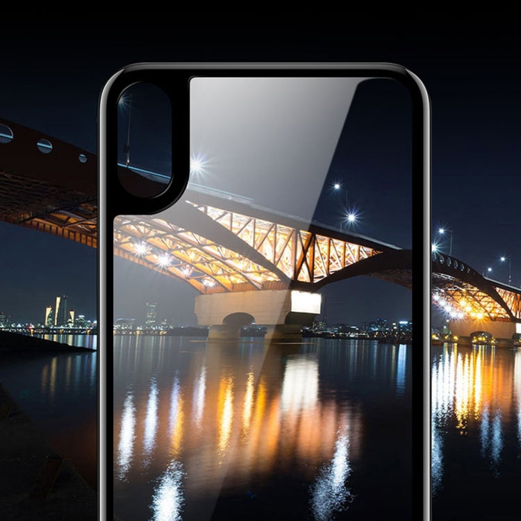 For iPhone XS Max TOTUDESIGN Rhino Family Tempered Glass Camera Lens + Back Protective Film Set (White)