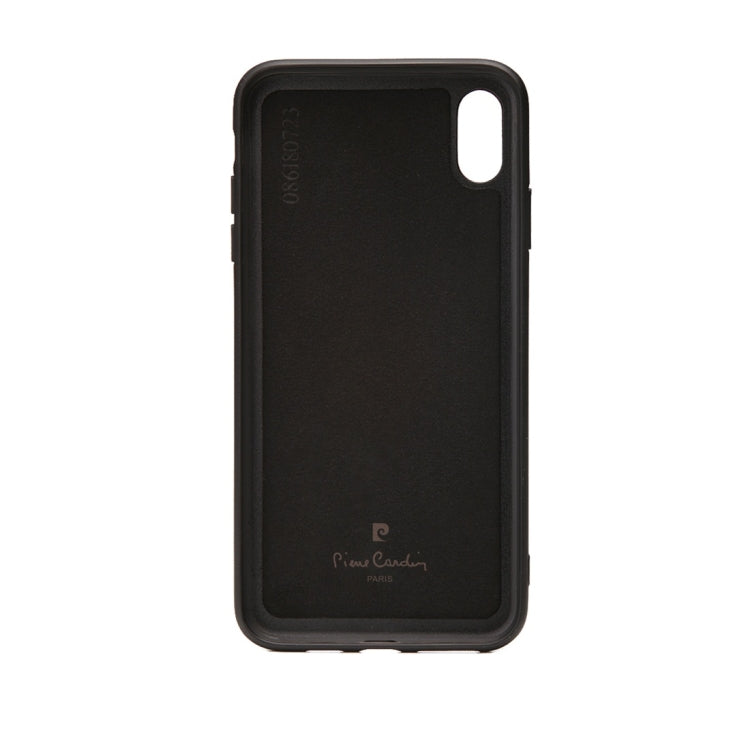 For iPhone XS Max Pierre Cardin PCS-S03 Shockproof TPU + Leather Protective Case with Holder & Card Slot