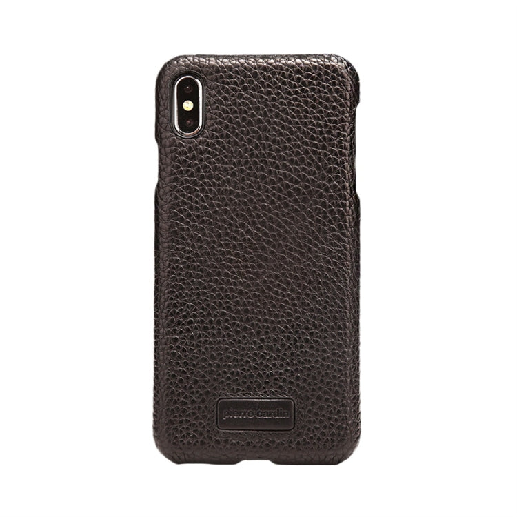 For iPhone XS Max Pierre Cardin PCS-S05 Litchi Texture Shockproof Leather Protective Case