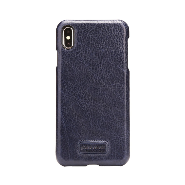 For iPhone XS Max Pierre Cardin PCS-S05 Litchi Texture Shockproof Leather Protective Case
