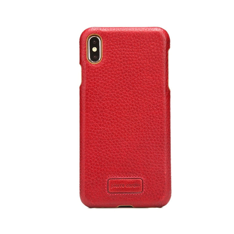 For iPhone XS Max Pierre Cardin PCS-S05 Litchi Texture Shockproof Leather Protective Case