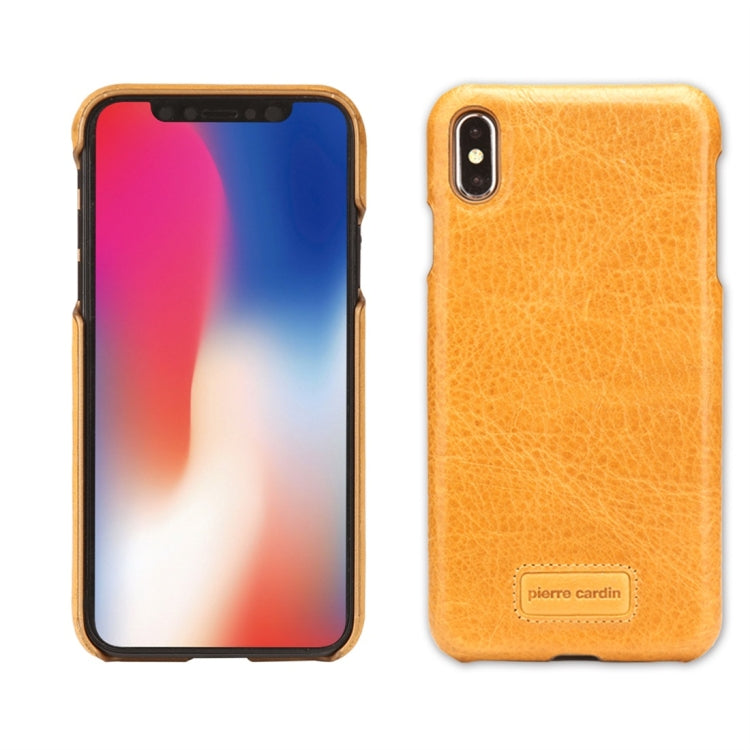 For iPhone XS Max Pierre Cardin PCS-S05 Litchi Texture Shockproof Leather Protective Case