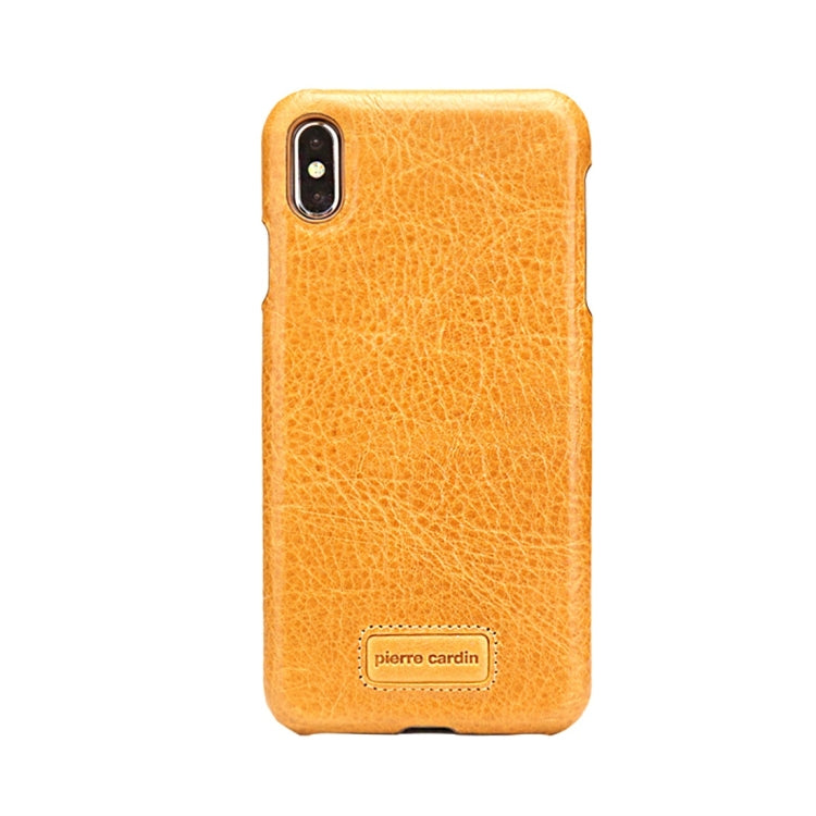 For iPhone XS Max Pierre Cardin PCS-S05 Litchi Texture Shockproof Leather Protective Case