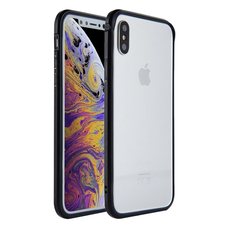 For iPhone XS Max SULADA Shockproof TPU + Aluminum Alloy Frame Case