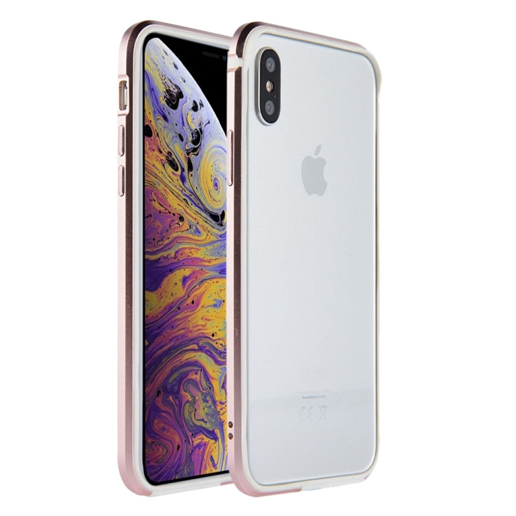 For iPhone XS Max SULADA Shockproof TPU + Aluminum Alloy Frame Case