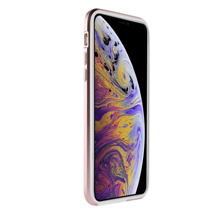 For iPhone XS Max SULADA Shockproof TPU + Aluminum Alloy Frame Case