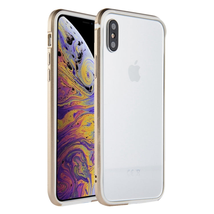 For iPhone XS Max SULADA Shockproof TPU + Aluminum Alloy Frame Case