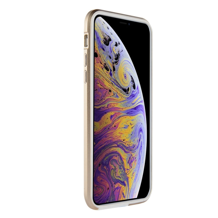 For iPhone XS Max SULADA Shockproof TPU + Aluminum Alloy Frame Case