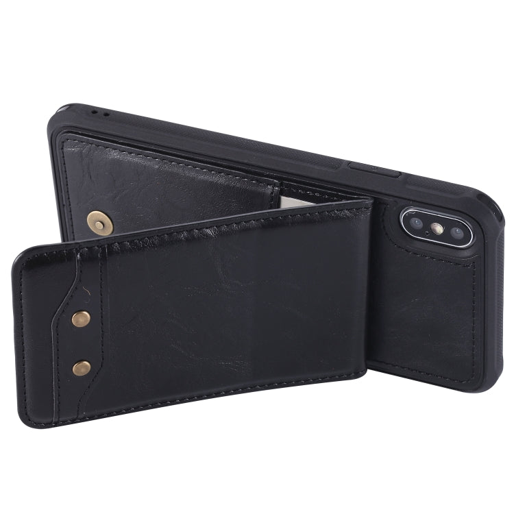 For iPhone XS Max Vertical Flip Fashion Shockproof Leather Case with Holder & Photo Frame & Card Slots & Lanyard