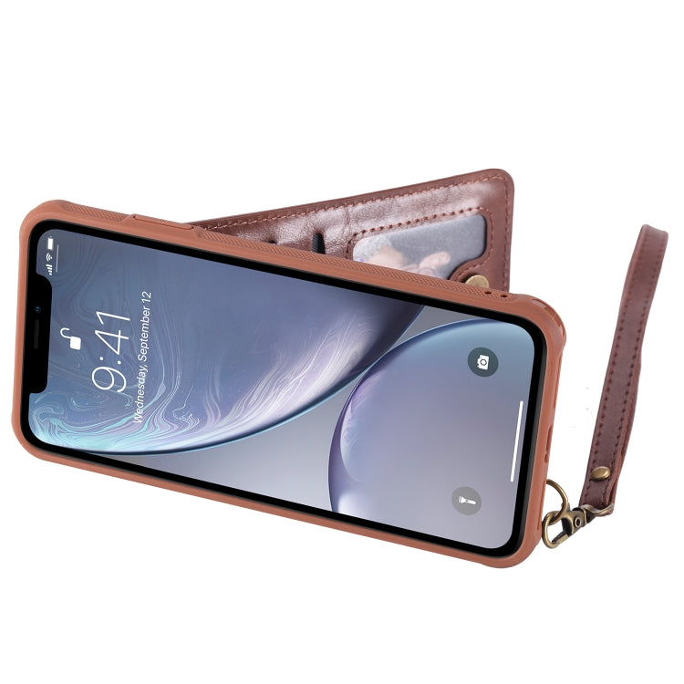 For iPhone XS Max Vertical Flip Fashion Shockproof Leather Case with Holder & Photo Frame & Card Slots & Lanyard
