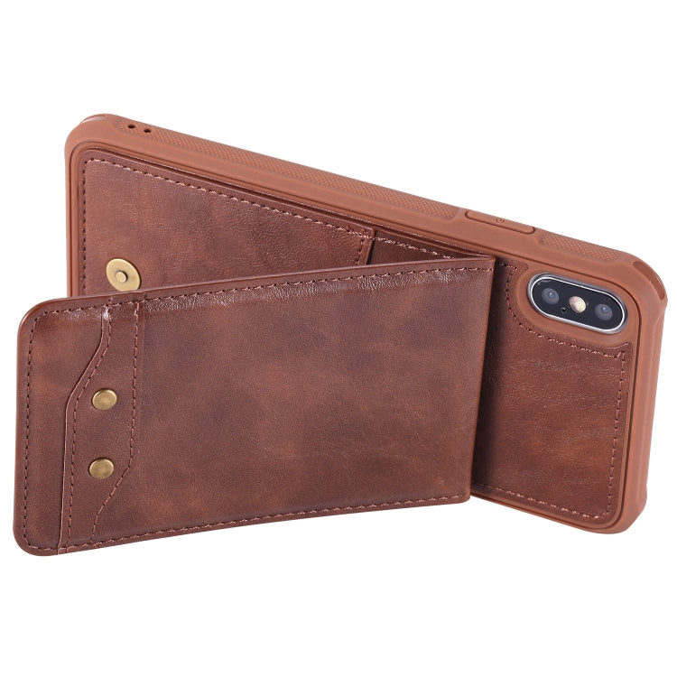 For iPhone XS Max Vertical Flip Fashion Shockproof Leather Case with Holder & Photo Frame & Card Slots & Lanyard