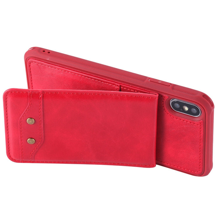 For iPhone XS Max Vertical Flip Fashion Shockproof Leather Case with Holder & Photo Frame & Card Slots & Lanyard