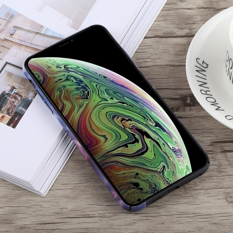 For iPhone XS Max Luminous Abstract Pattern PC Protective Case