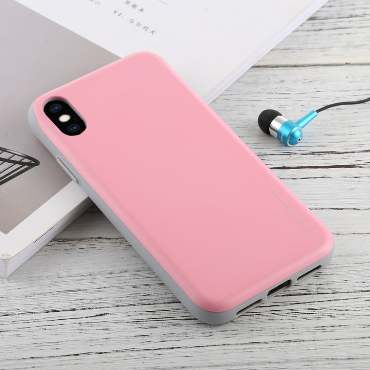 For iPhone XS Max GOOSPERY Sky Slide Bumper TPU + PC Case,with Card Slot