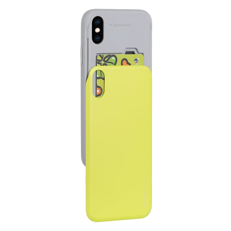For iPhone XS Max GOOSPERY Sky Slide Bumper TPU + PC Case,with Card Slot