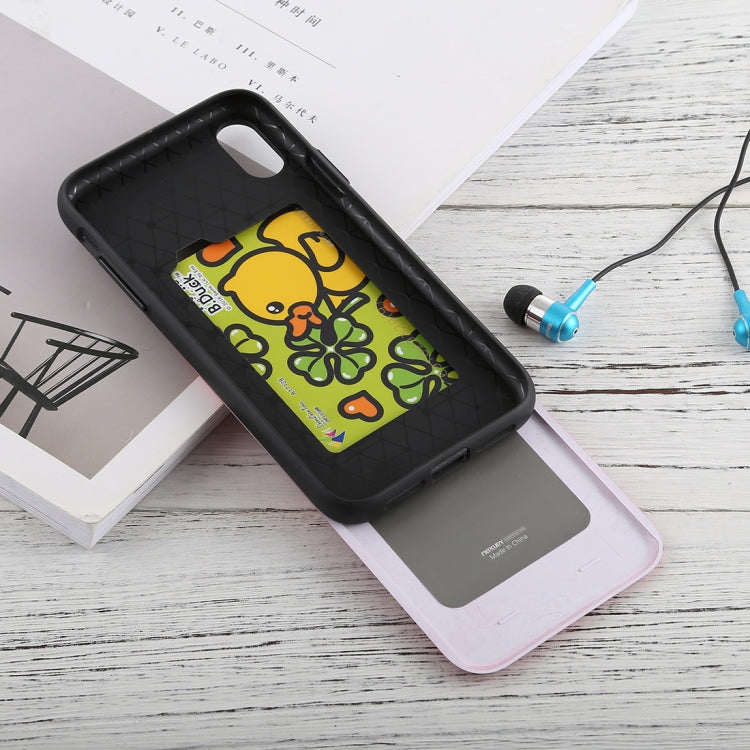 For iPhone XS Max GOOSPERY Sky Slide Bumper TPU + PC Case,with Card Slot