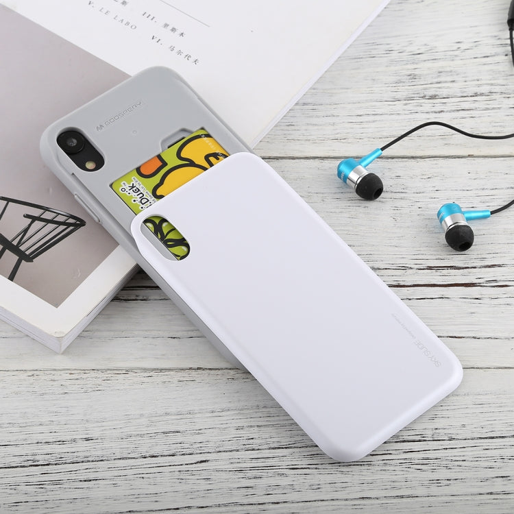 For iPhone XS Max GOOSPERY Sky Slide Bumper TPU + PC Case,with Card Slot