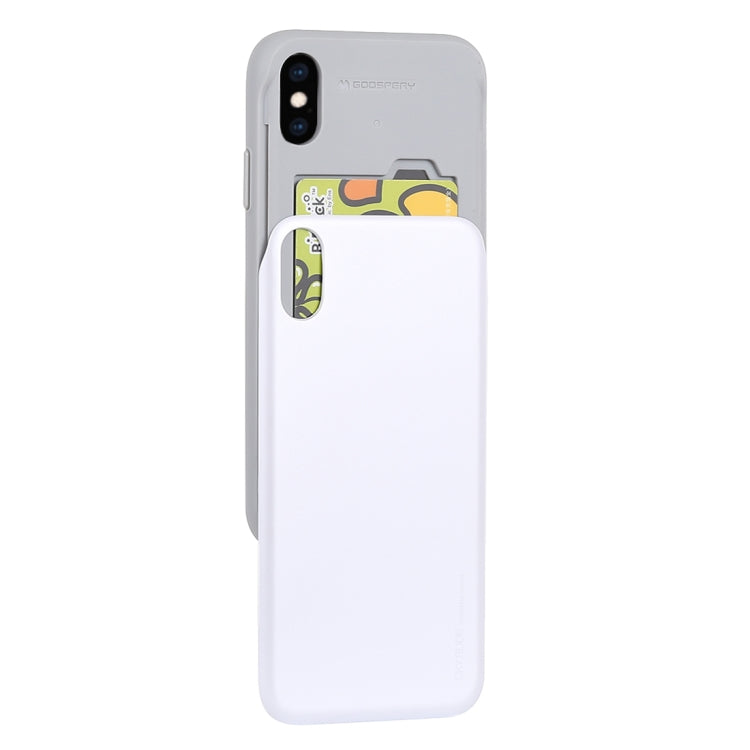 For iPhone XS Max GOOSPERY Sky Slide Bumper TPU + PC Case,with Card Slot