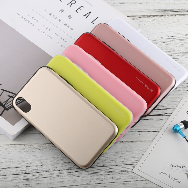 For iPhone XS Max GOOSPERY Sky Slide Bumper TPU + PC Case,with Card Slot