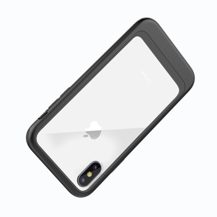 For iPhone XS Max Transparent PC Full Coverage Shockproof Protective Case
