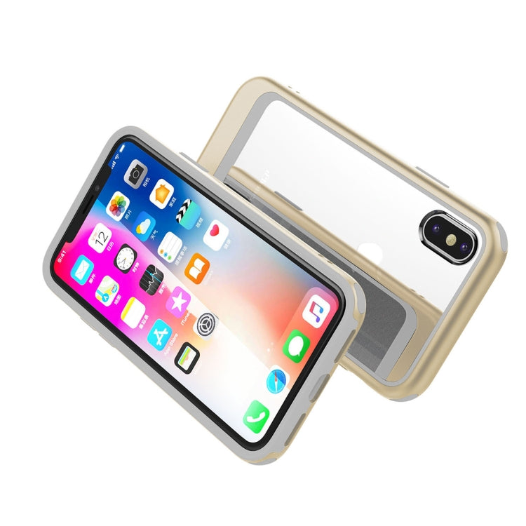 For iPhone XS Max Transparent PC Full Coverage Shockproof Protective Case