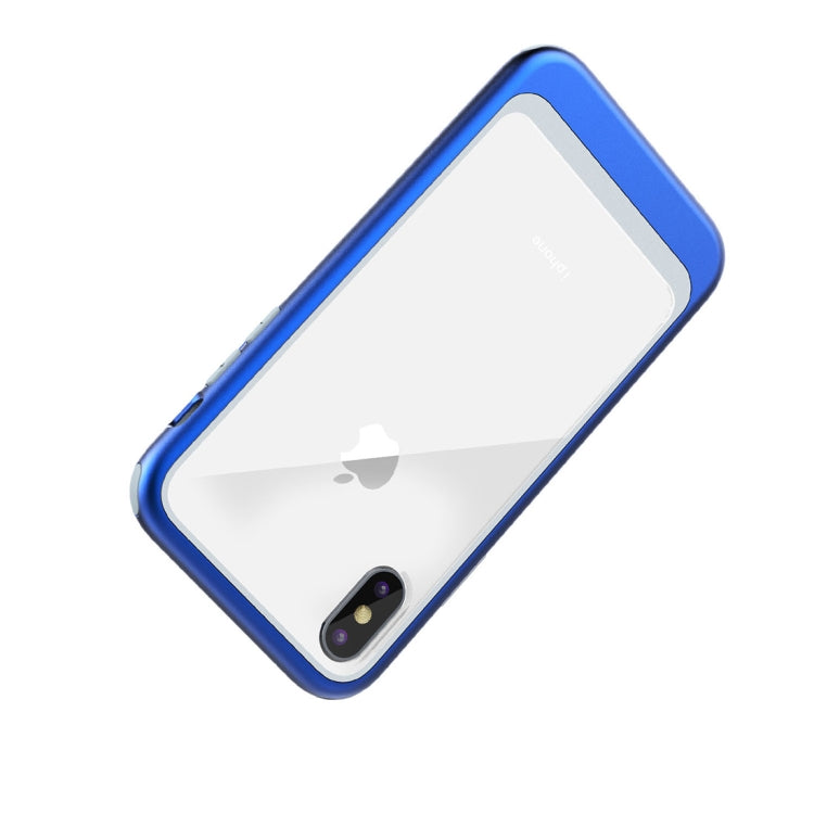 For iPhone XS Max Transparent PC Full Coverage Shockproof Protective Case