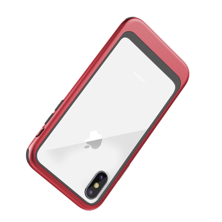For iPhone XS Max Transparent PC Full Coverage Shockproof Protective Case