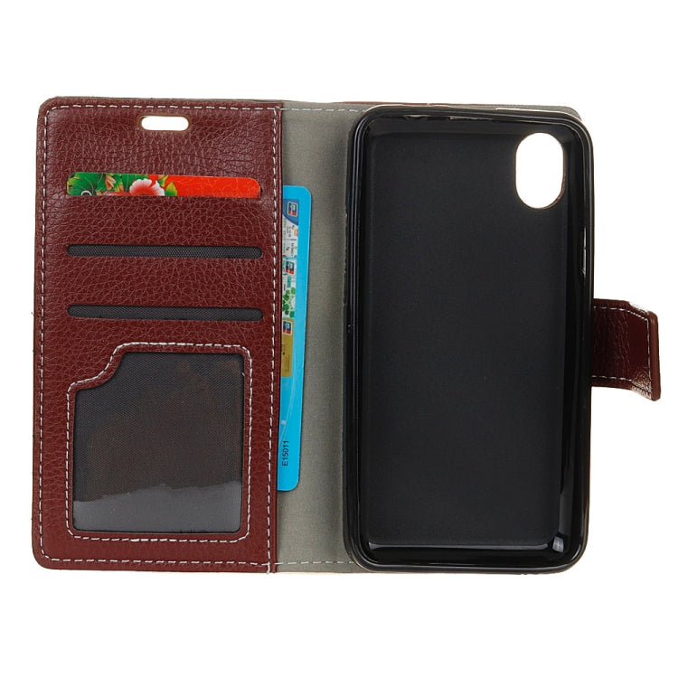 For iPhone XS Max Litchi Texture Horizontal Flip Leather Case with Holder & Card Slots & Wallet