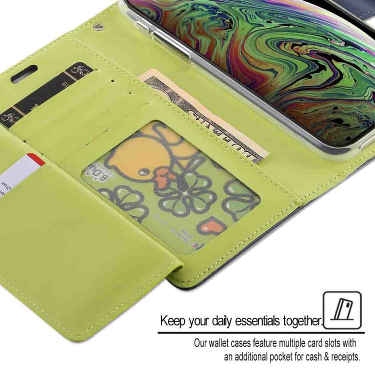 For iPhone XS Max GOOSPERY RICH DIARY Crazy Horse Texture Horizontal Flip Leather Case with Card Slots & Wallet