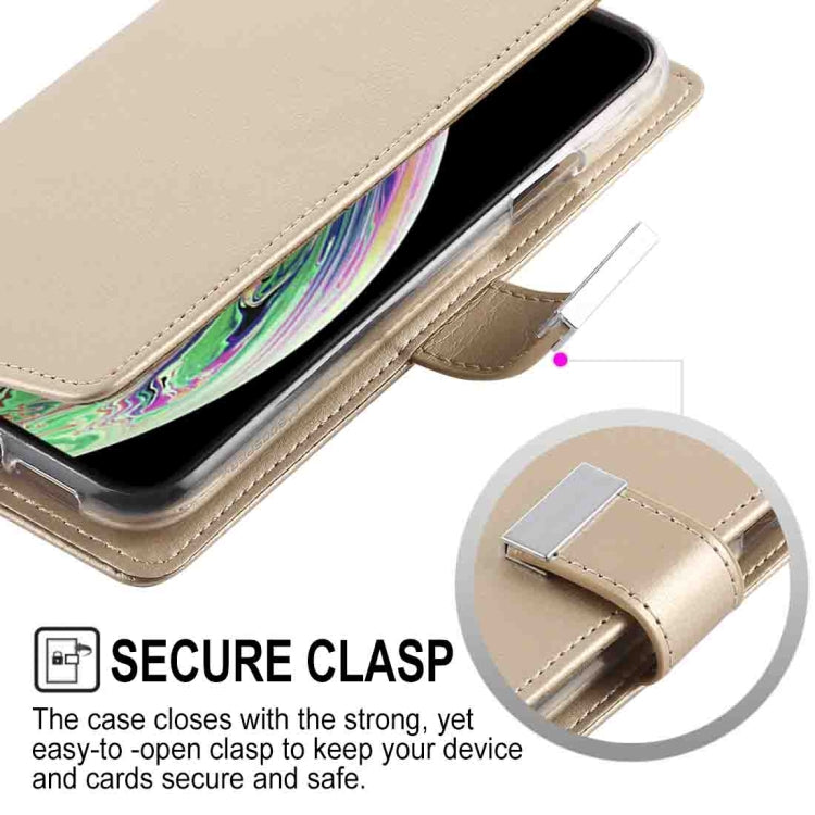 For iPhone XS Max GOOSPERY RICH DIARY Crazy Horse Texture Horizontal Flip Leather Case with Card Slots & Wallet