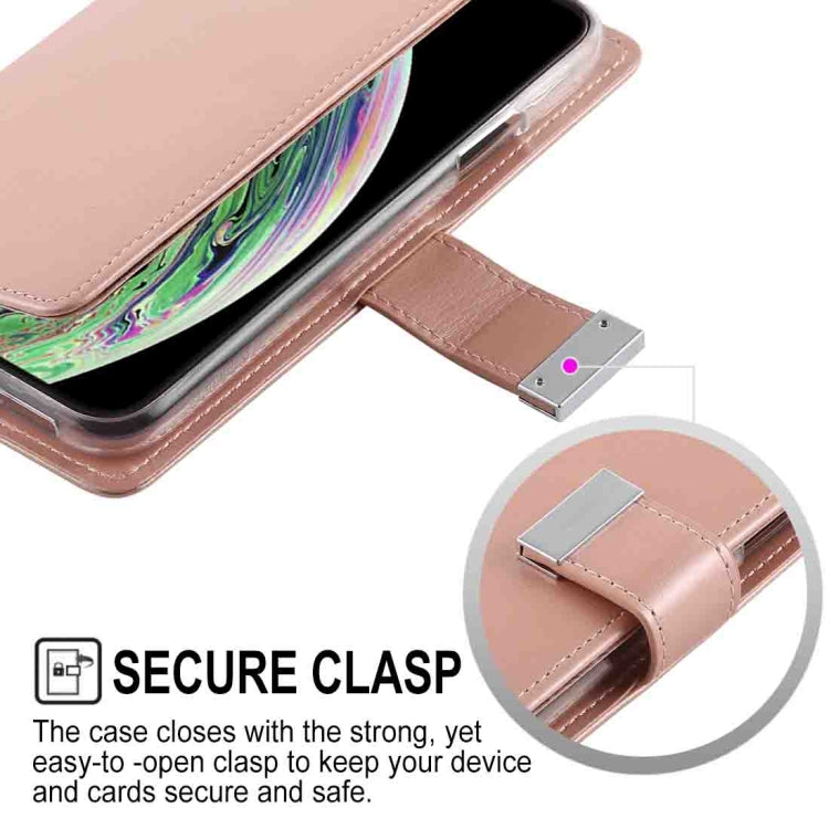 For iPhone XS Max GOOSPERY RICH DIARY Crazy Horse Texture Horizontal Flip Leather Case with Card Slots & Wallet