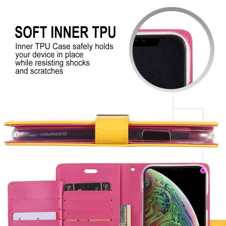 For iPhone XS Max GOOSPERY RICH DIARY Crazy Horse Texture Horizontal Flip Leather Case with Card Slots & Wallet